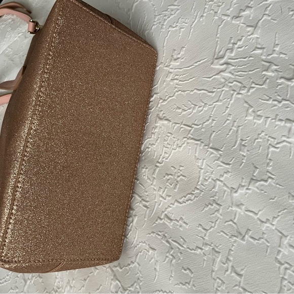 Holiday 2019 Kate Spade Rose Gold Sparkle Crossbody. Pink handles/strap. - Picture 4 of 7